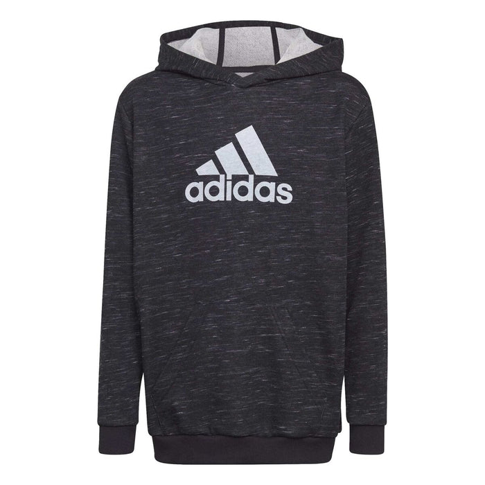 Детски суичър с качулка Adidas Черен
