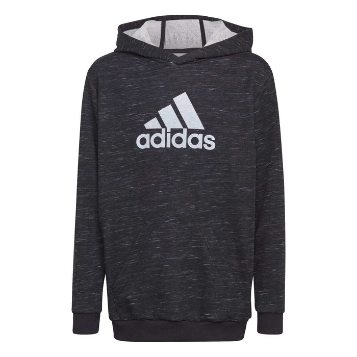 Детски суичър с качулка Adidas Черен