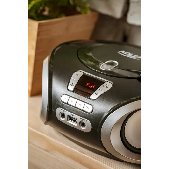 Adler AD 1181 CD плейър Преносим CD плейър Черен Сребрист