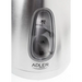 Adler AD 1223 електрическа кана 1.7 L Черна Неръждаема
