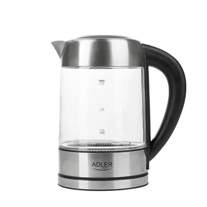 Adler AD 1247 NEW електрическа кана 1.7 L 2200 W Черна