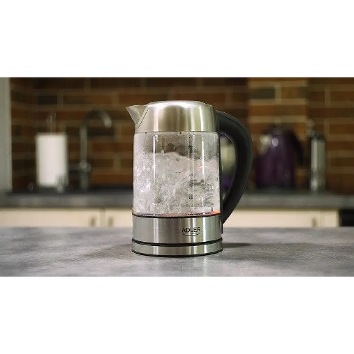 Adler AD 1247 NEW електрическа кана 1.7 L 2200 W Черна