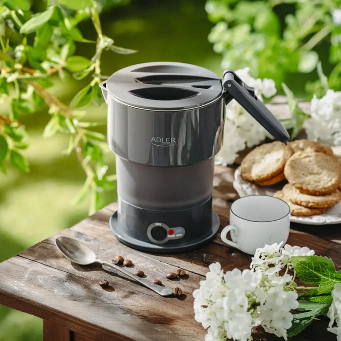 ADLER AD 1377g сив силиконов чайник