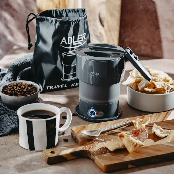 ADLER AD 1377g сив силиконов чайник