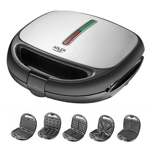 Adler AD 3040 уред за сандвичи 1200 W черен сив