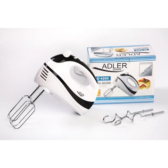 Adler AD 4205 Ръчен миксер Черен Бял 300 W