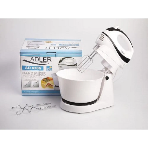 Adler AD 4206 Стоящ миксер Черен Бял 300 W
