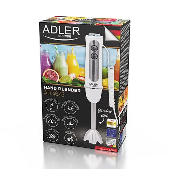 ADLER AD 4625W Ръчен пасатор Неръждаема стомана 1500 W Бял