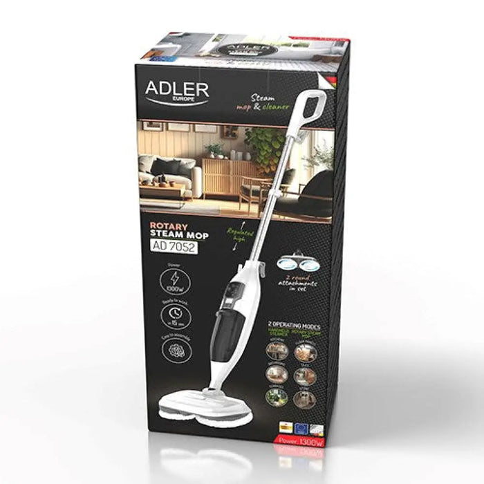 Adler AD 7052 Ротационен парен моп бял