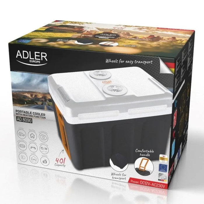 Adler AD 8090 Преносим охладител 40 L черен бял