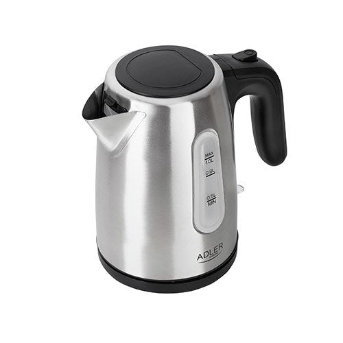 Електрическа кана Adler AD 1273 1 L 1200 W Черна, Лешник, Неръждаема стомана