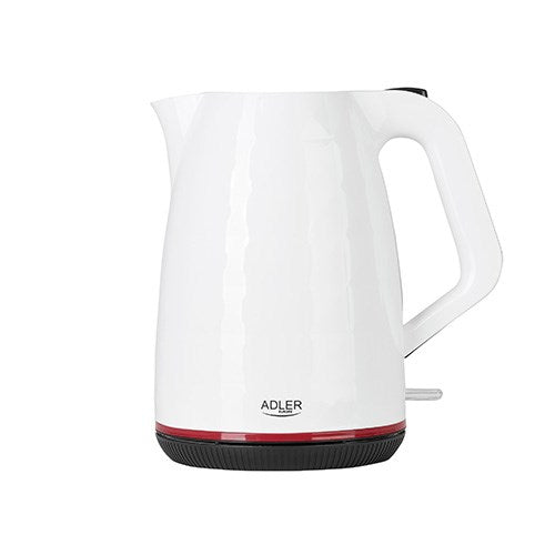Adler AD 1277 W електрическа кана 1.7 L 2200 W Бяла