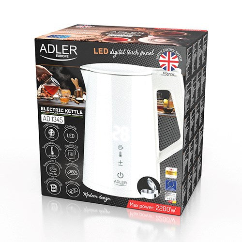 Електрическа кана ADLER AD 1345W, бяла