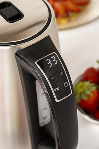 Електрическа кана Adler AD 1340 1.7 L 2200 W Черна, Сребриста