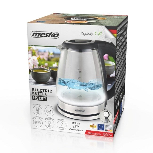 Електрическа кана Mesko MS 1307 Glass 1.8 л