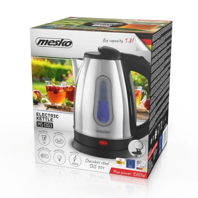 Метална електрическа кана Mesko MS 1353 1.8 л