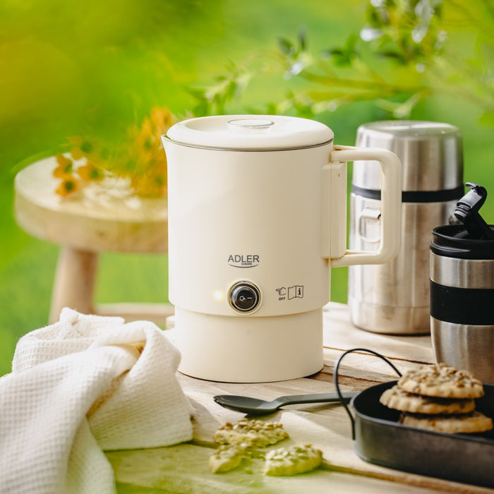 Електрическа кана ADLER AD 1388b tourist 0.8 L 650 W Бежова