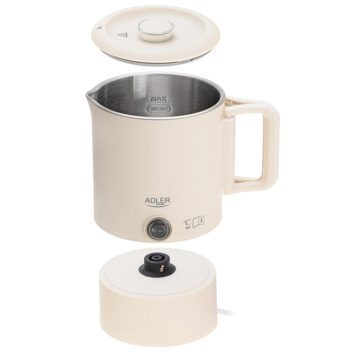 Електрическа кана ADLER AD 1388b tourist 0.8 L 650 W Бежова