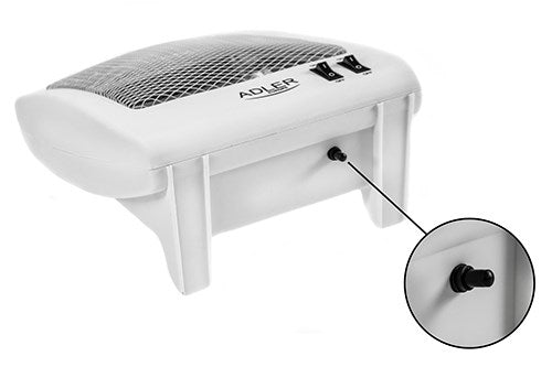 Електрически отоплител Adler AD 7709 за вътрешен монтаж, бял, 800 W, кварцов