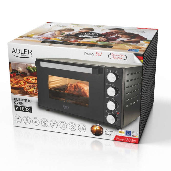 Електрическа фурна ADLER AD 6031 Черна