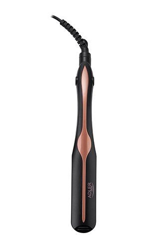 Преса за коса Adler AD 2318, топла черна, коралова, 120 W