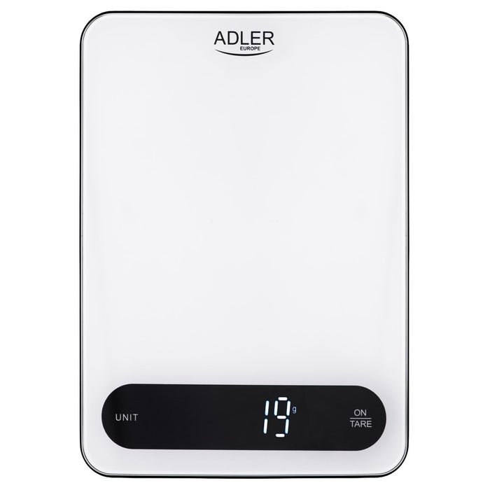 Adler AD 3177wb Електронна кухненска везна Бяло, Черно