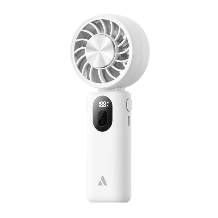 AECOOLY Halo 04 ICING Сгъваем ръчен вентилатор с охлаждаща плоча, бял