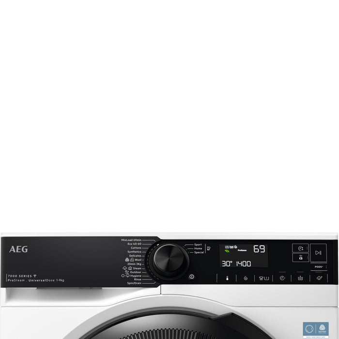 Пералня AEG LFR73944FQE 9.0 kg, 1400 об/min, ИНВЕРТОРЕН МОТОР