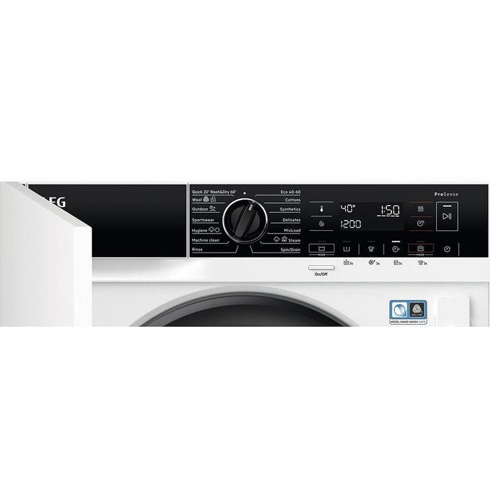 Пералня със сушилня за вграждане AEG L7WBE68SI, 8/4 кг, 1600 об/мин.