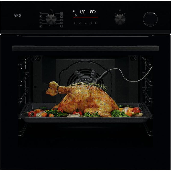 Фурна за вграждане AEG NBR6P531SB (ST) , Push бутони , 72 , А++ , Пиролиза