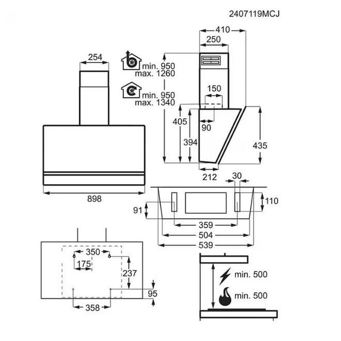 Вграден абсорбатор AEG NDV8791CZ (ST)