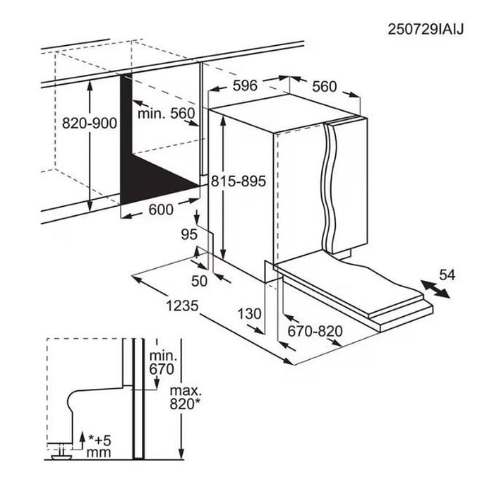 Съдомиялна машина за вграждане AEG NG92IX20PK (ST) , 14 комплекта, A