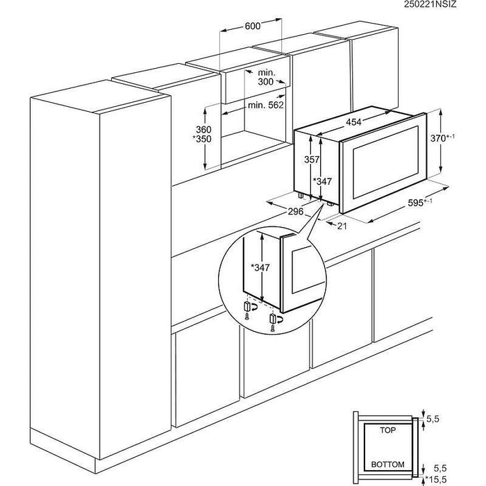 Микровълнова за вграждане AEG NMB6S171SB