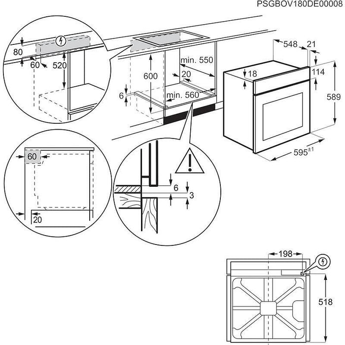 Фурна за вграждане AEG TR6PB531SB, SenseCook със SteamCrisp