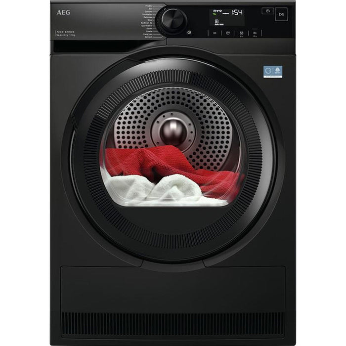 Сушилня AEG TR7394DE, 9 кг, Термопомпа, черна