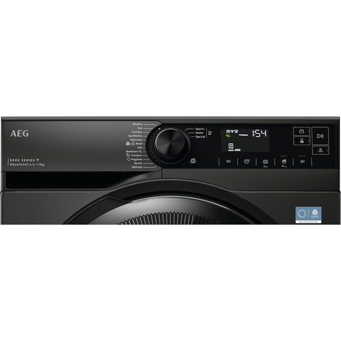 Сушилня AEG TR8394CDE , 9 kg, C , Черен