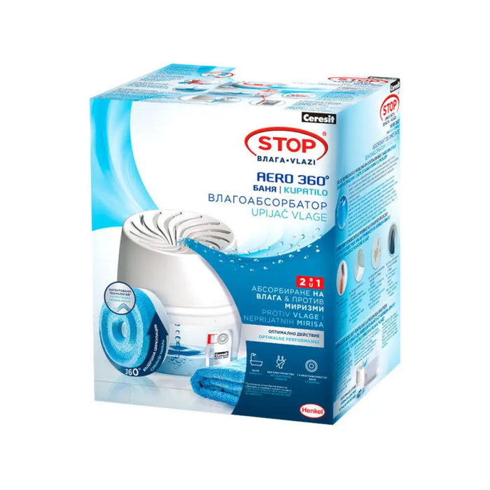 AERO ВЛАГОАБСОРБАТОР ЗА БАНЯ 450 G CERESIT AERO 360