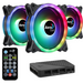 Aerocool DUO12PRO Kit 3xFan 12cm ARGB LED Dual Ring