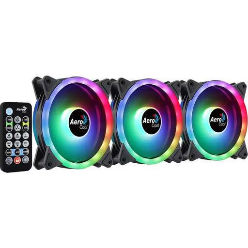 Aerocool DUO12PRO Kit 3xFan 12cm ARGB LED Dual Ring
