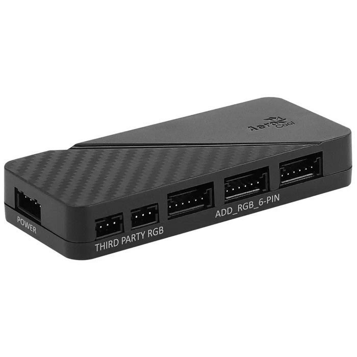 Aerocool PGS H66F RGB контролен хъб черен