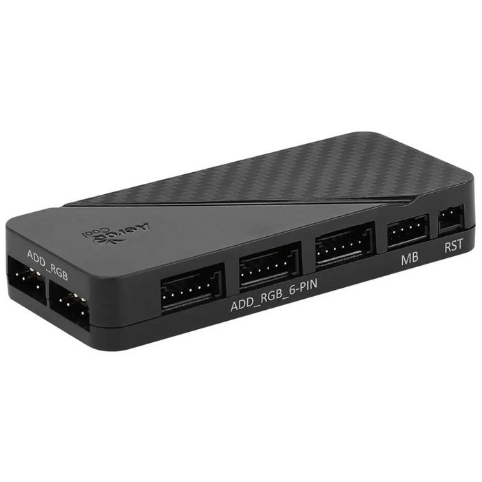 Aerocool PGS H66F RGB контролен хъб черен