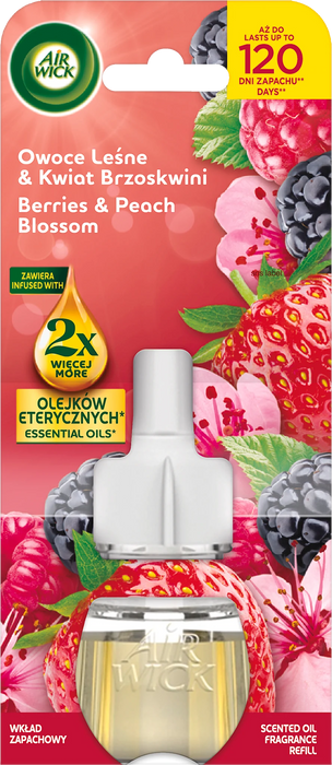 Пълнител за ароматизатор с горски плодове и праскови, 19 ml