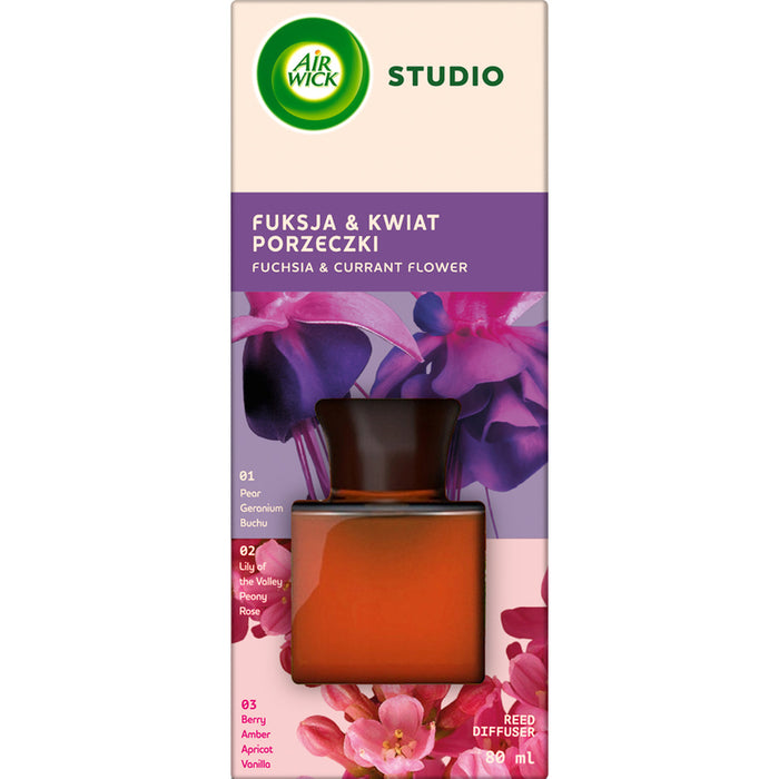 РАТАНОВИ ПРЪЧИЦИ ФУКСИЯ 80 ML AIR WICK STUDIO