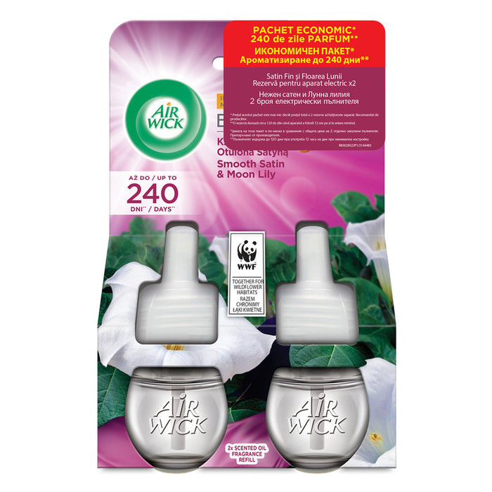 EЛ.ПЪЛН. AIR WICK САТЕН И ЛИЛИЯ 2X19МЛ