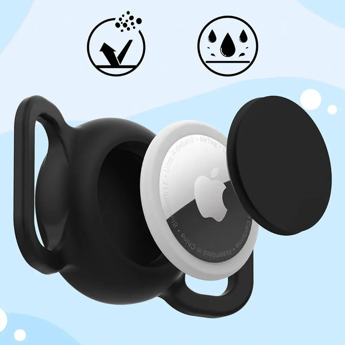 AirTag силиконов водоустойчив калъф за нашийник за куче