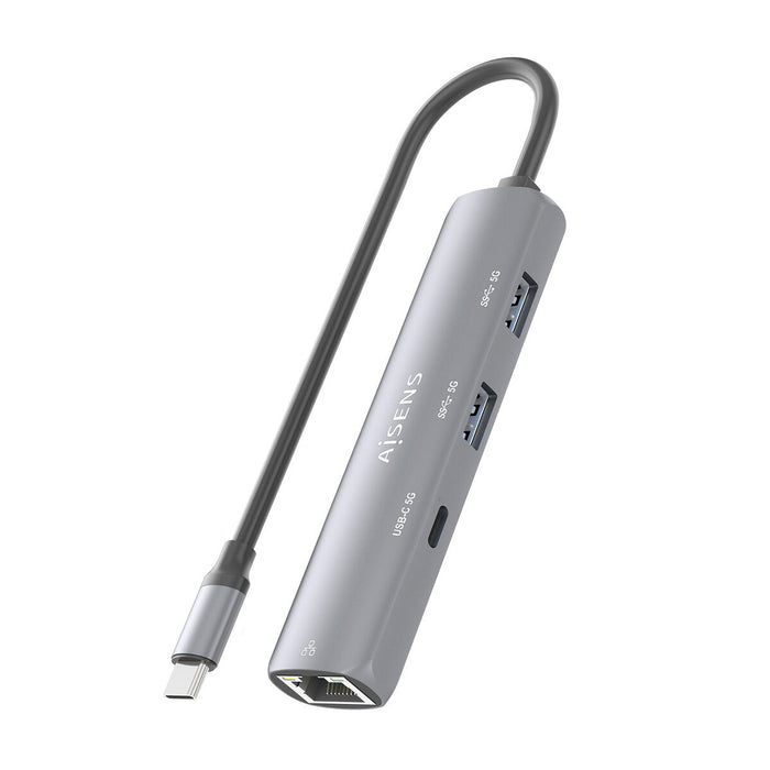 USB извод Aisens ASUC-4P039-GR Сив
