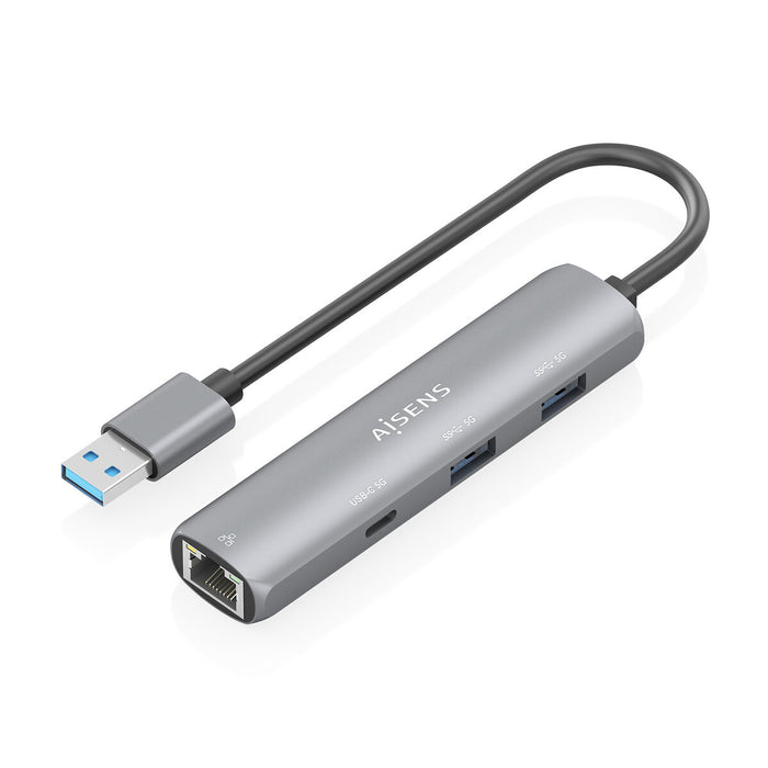 USB извод Aisens ASUC-4P035-GR Сив