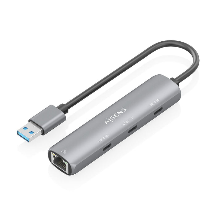 USB извод Aisens ASUC-4P037-GR Сив