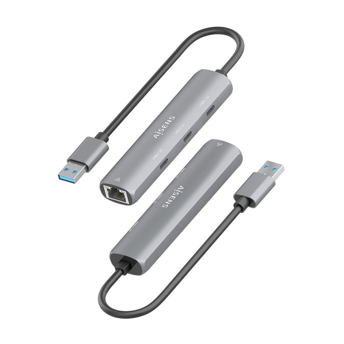 USB извод Aisens ASUC-4P037-GR Сив