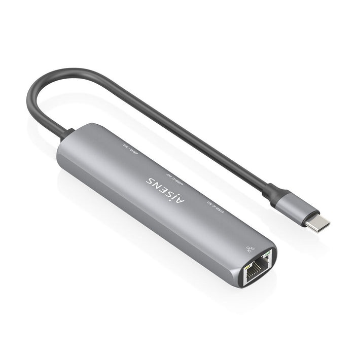 USB извод Aisens ASUC-4P040-GR Сив